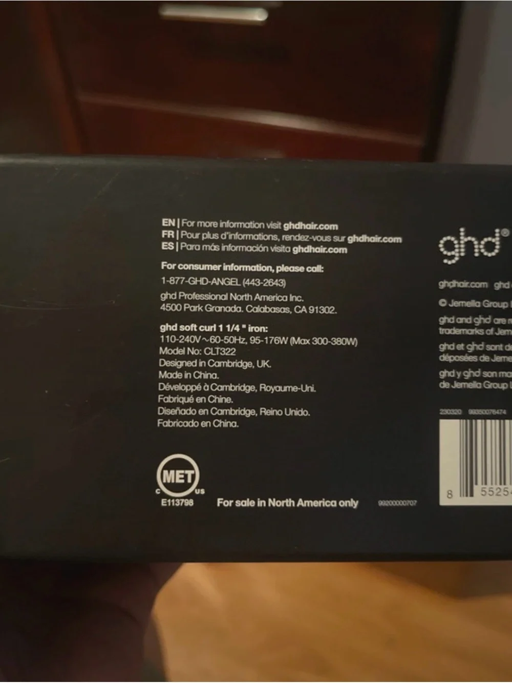 ghd Curve Iron Soft Curl - Black